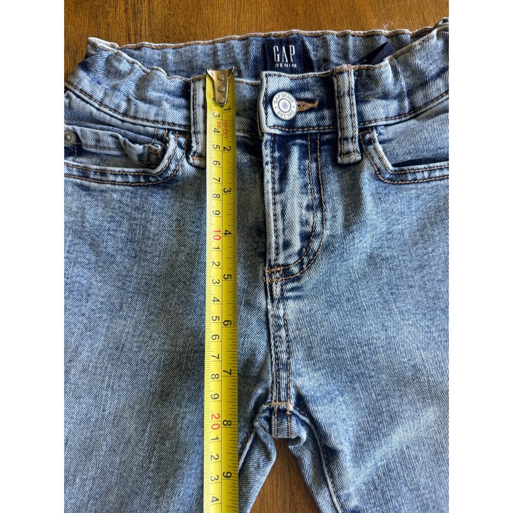 Gap Kids Stretch Skinny Jeans Girls Size 5 Regular Light Wash Denim - Picture 6 of 10